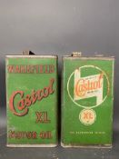 Two Wakefield Castrol gallon cans.