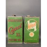 Two Wakefield Castrol gallon cans.