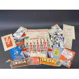 A selection of assorted tyre related ephemera and advertising.