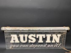 An Austin garage showroom illuminated sign, 38 x 14".