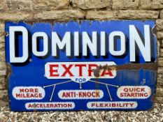 A rarely seen Dominion 'Extra' enamel sign, by Bruton of London, 48 x 30".