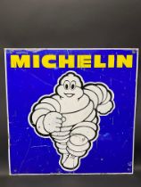 A contemporary Michelin pictorial tin advertising sign, 29 1/2 x 29 1/2".
