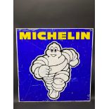 A contemporary Michelin pictorial tin advertising sign, 29 1/2 x 29 1/2".