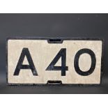 A road sign for the A40, 24 x 12".