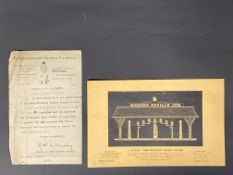 A period advertisement showing 'A Typical Theo-Multiple Filling Station', by repute found at Pope'