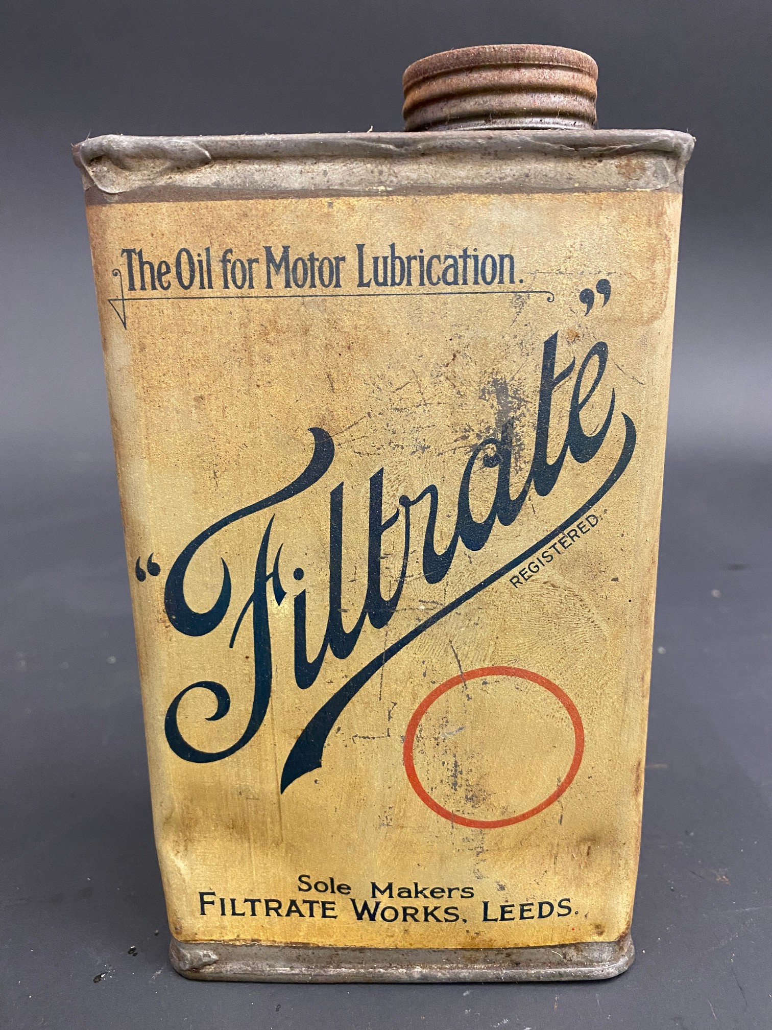 An early Filtrate quart oil can. - Image 3 of 6