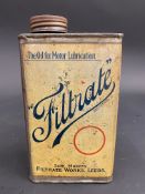 An early Filtrate quart oil can.