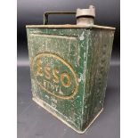 An Esso Ethyl two gallon petrol can by Valor, dated July 1939.