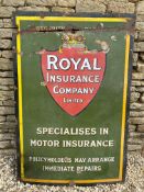 A Royal Insurance Company Limited Motor Insurance enamel sign, 40 x 60"