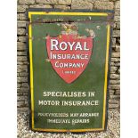 A Royal Insurance Company Limited Motor Insurance enamel sign, 40 x 60"