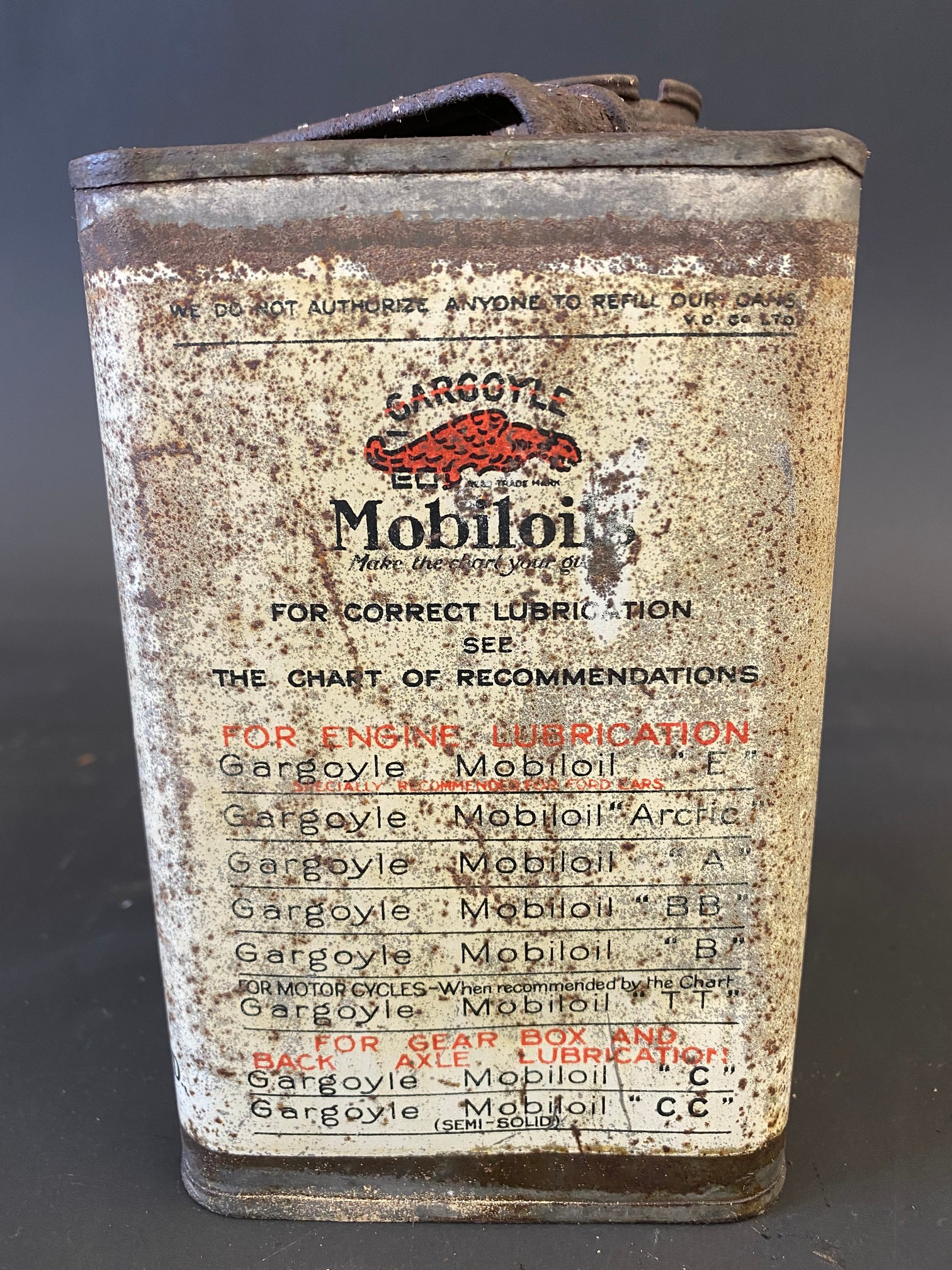 A small Gargoyle Mobiloil 'BB' grade quart can. - Image 4 of 6