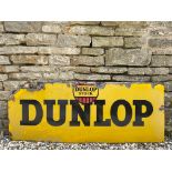 A Dunlop Stock rectangular enamel sign, 54 1/4 x 21".
