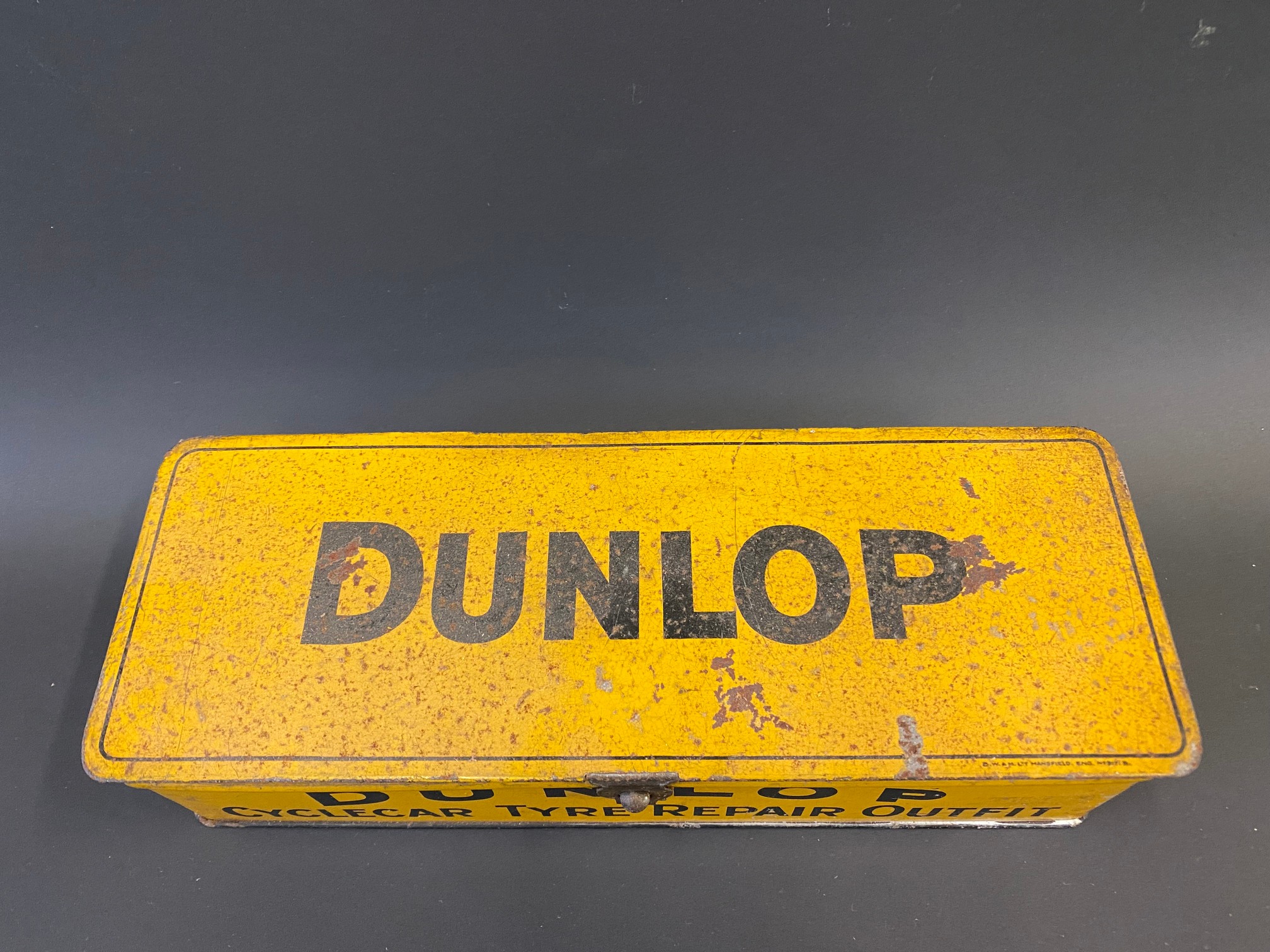 A Dunlop Cyclecar Tyre Repair Outfit tin. - Image 2 of 6