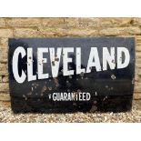 A Cleveland Guaranteed rectangular enamel sign, 48 x 30".