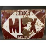 A MEX Motor Spirit rectangular enamel sign by Protector, 40 x 30".