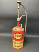 An Esso Two-Stroke Service garage forecourt dispenser, with good decal.