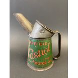 A Wakefield Castrol Motor Oil half pint measure, dated 1929.