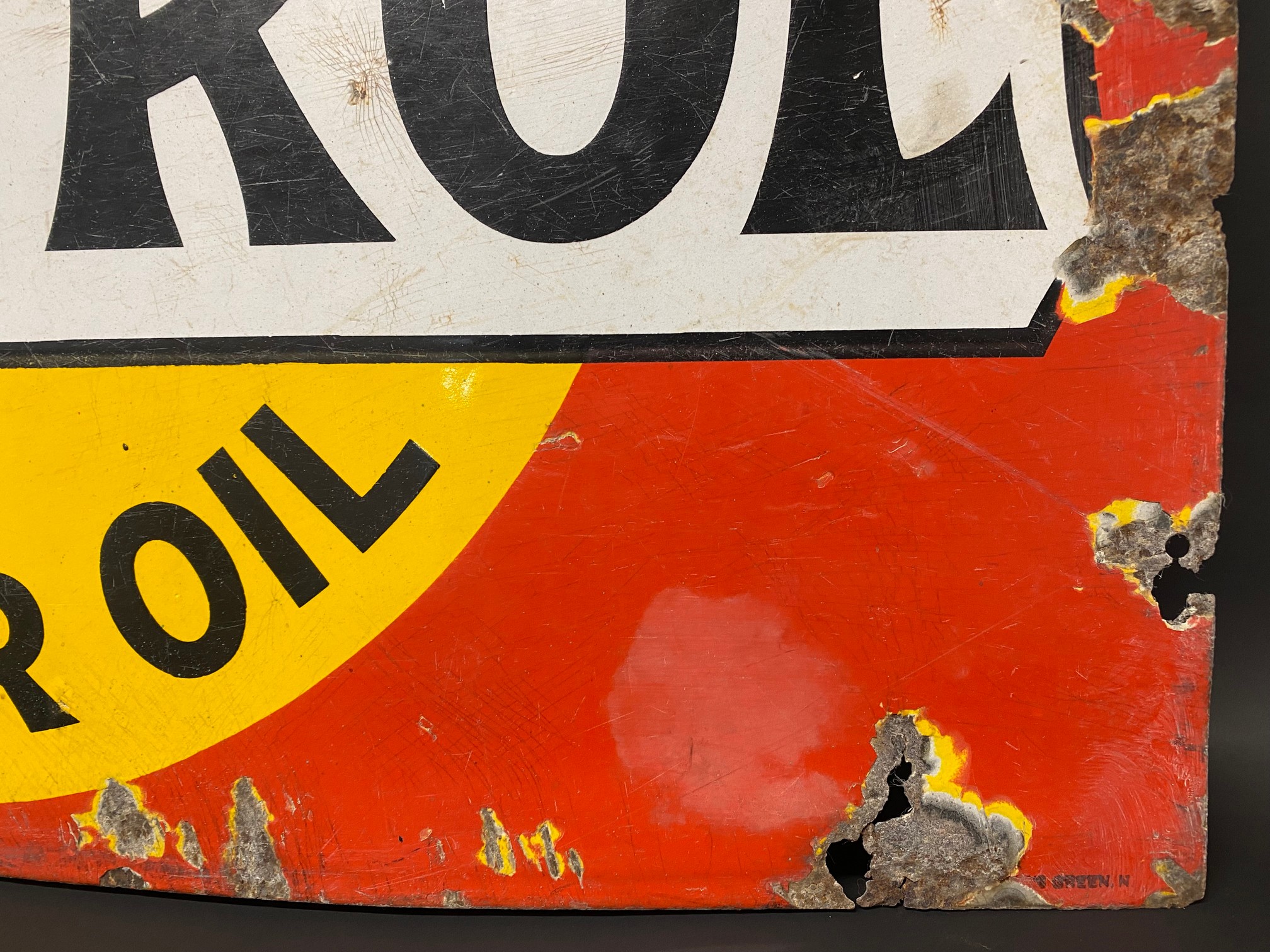 A Wakefield Castrol Motor Oil rectangular enamel sign by Bruton of Palmers Green, 30 x 20". - Image 2 of 5