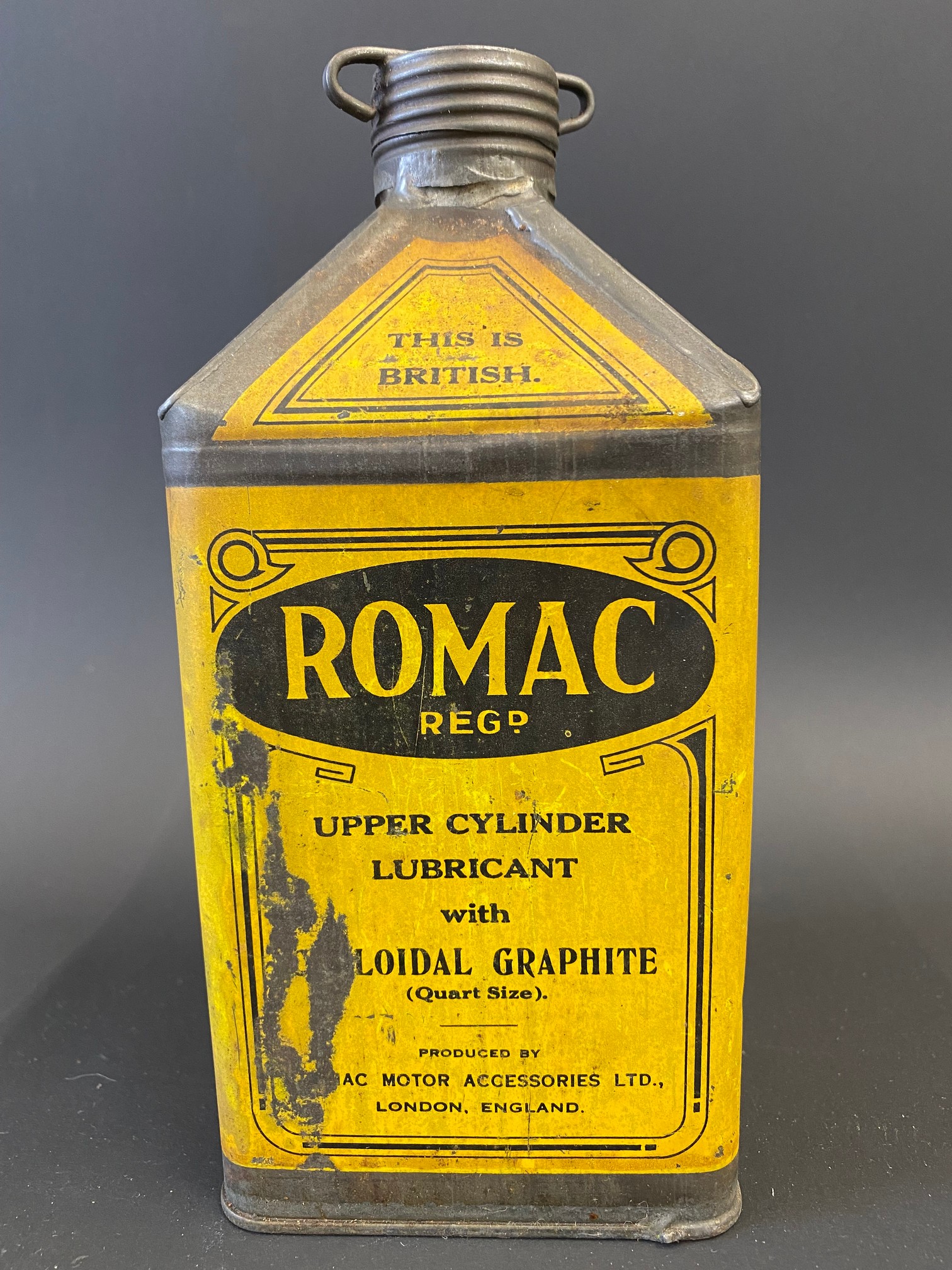 A Romac Upper Cylinder Lubricant pyramid can. - Image 3 of 6
