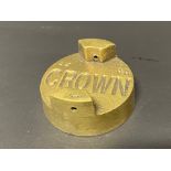 A Crown two gallon petrol can cap.