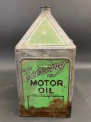 An 'Economy' Motor Oil by Edward Wiggins & Co. five gallon pyramid can.
