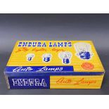 An Endura Auto Lamps rectangular lidded tin in good conditon.