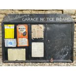 A rare Duckham's Garage Notice Board, 59 x 40".