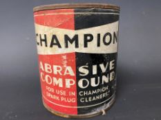 A rarely seen Champion Abrasive Compound tin.