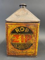 An ROP ZIP gallon pyramid can.