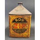 An ROP ZIP gallon pyramid can.