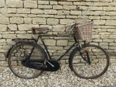 A Raleigh gents bicycle with Brooks leather saddle.