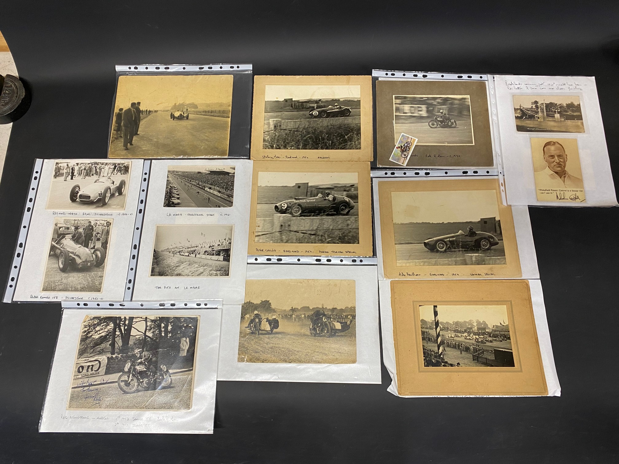 A selection of period photographs of Brooklands, Silverstone and Goodwood.