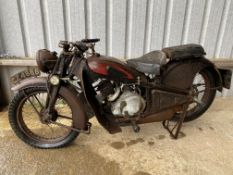 1934 Coventry Eagle M2 restoration project Reg. no. CZ 4666 Frame no. 83020