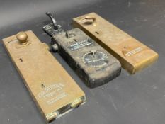 Two brass locks, a Parker, Winder & Achurch Ltd steel lock etc.