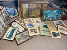 A quantity of framed and glazed prints and pictures.
