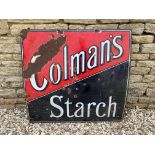 A Colman's Starch enamel sign, 38 x 36".