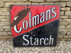 A Colman's Starch enamel sign, 38 x 36".