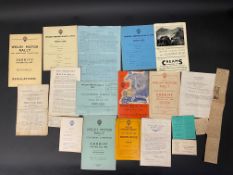 A selection of Welsh Motor Rally ephemera and other Welsh booklets etc.