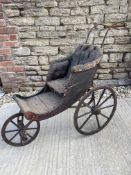 An Edwardian dolls pram.