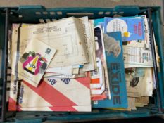 A quantity of assorted garage office ephemera.