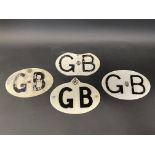 Four RAC and AA GB plates.