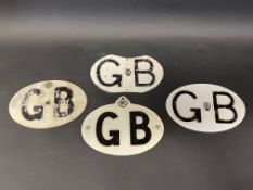 Four RAC and AA GB plates.