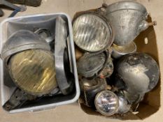 A quantity of lamps for restoration.