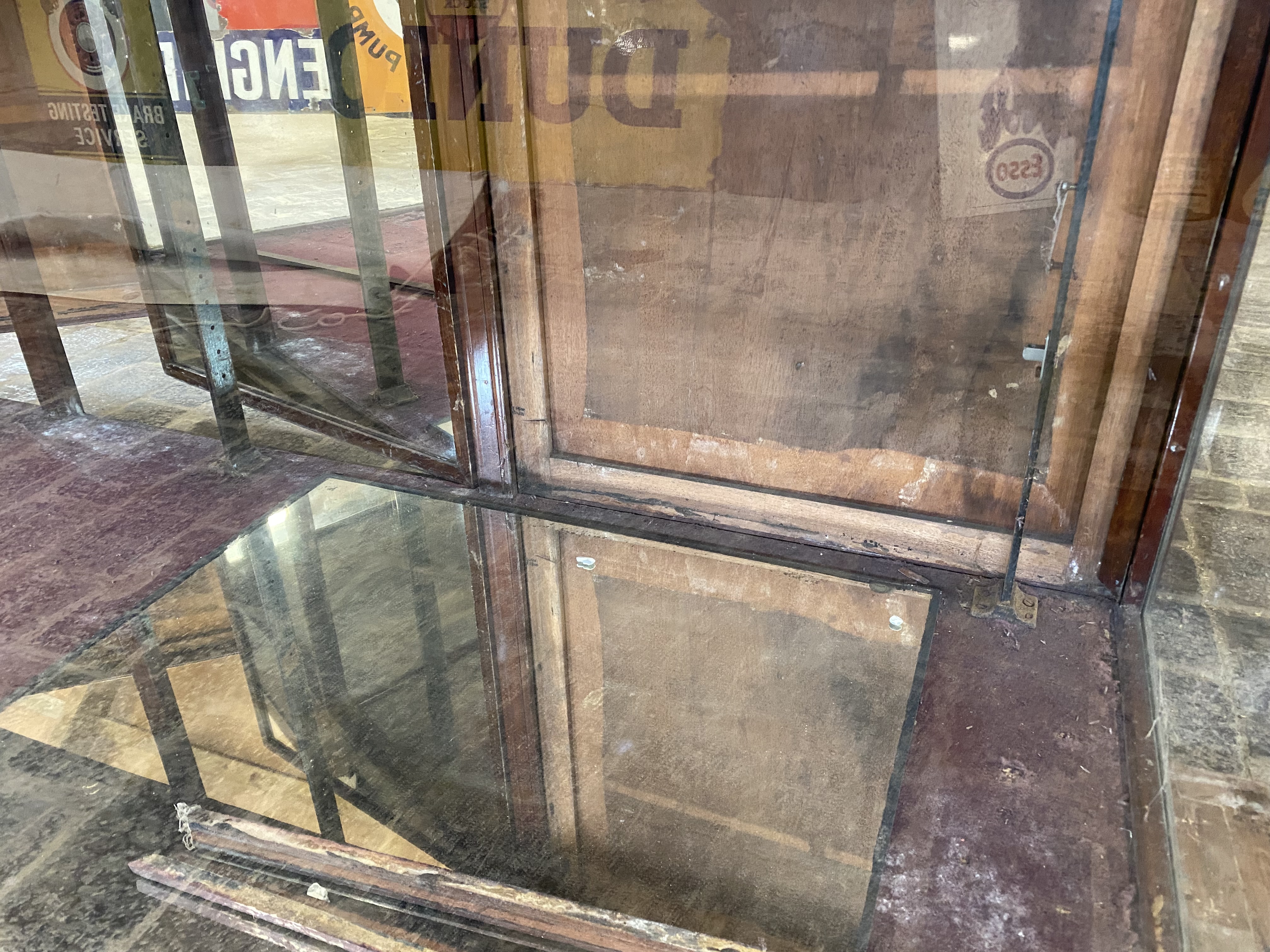 A large Victorian/Edwardian mahogany framed shop counter display cabinet, unusually having a high - Image 2 of 11