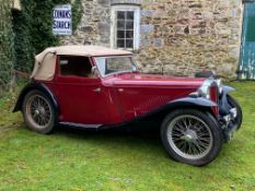 1938 MG TA Tickford Reg. no. NP 1067 Chassis no. TA3049 Engine no. MPJG3318