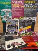 23 Silverstone race meeting posters including 1960s British Grand Prix etc.