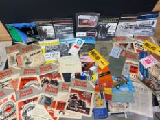 A box of mixed motoring ephemera.