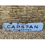 A Wills's Capstan Cigarettes rectangular enamel sign, 72 x 15".