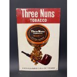 A small showcard advertising Three Nuns Tobacco, 10 x 15".
