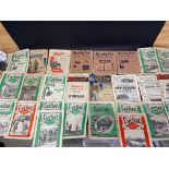 Three copies of Bicycling News magazines, 1911 and 1913 and a quantity of Cycling magazines,